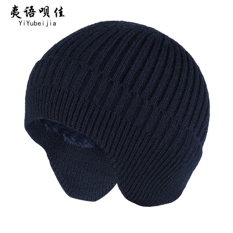 Monge outono inverno quente chapéu de malha proteção de orelha chapéu Layman chapéu mestre monge chapéu masculino femini