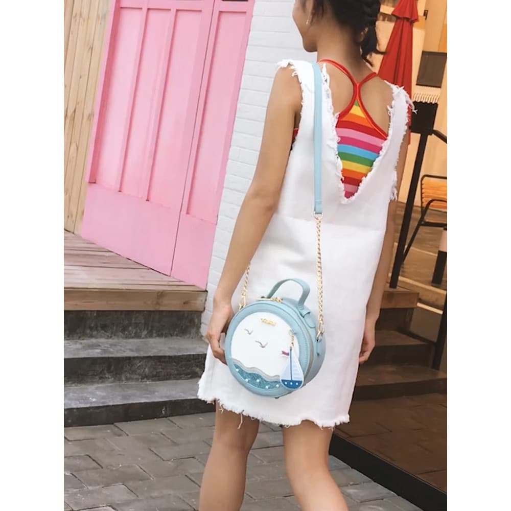 Menina presente de formatura 2026 novo estilo saco portátil All-Match pequeno fresco elegante simples suave vela