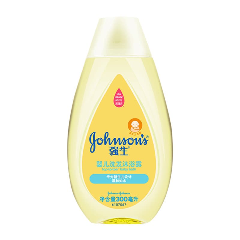 Johnson & Johnson Baby Shampoo Sabonete Líquido 300ml Fórmula Sem Rasgos Projetado para Recém-nascidos Banho Fórmula de