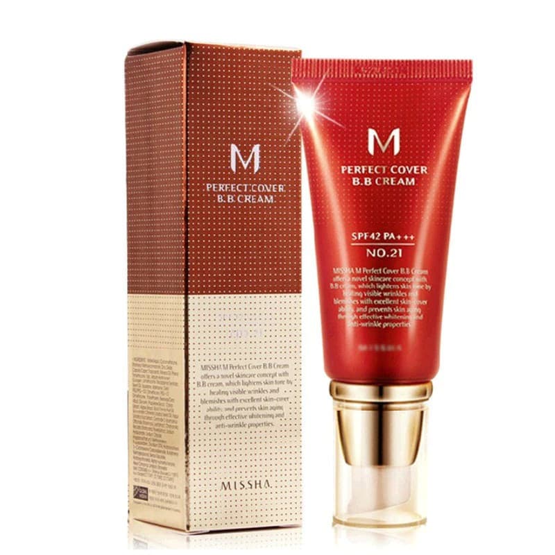 Base Missha BB Cream M Perfect Cover 50ml FPS42 Alta Cobertura Original