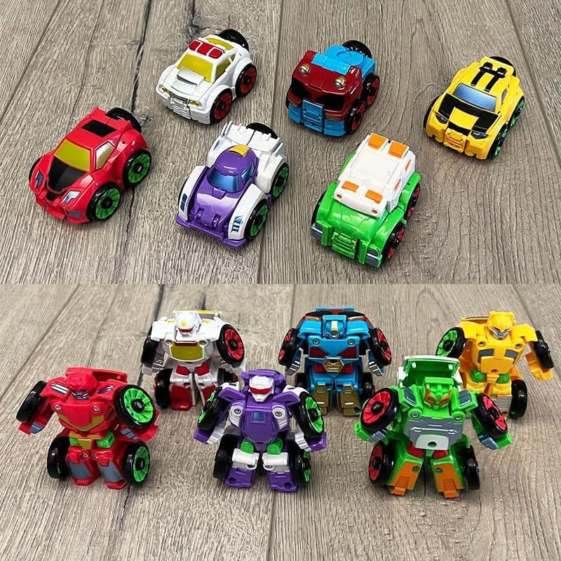 Mini robô transformador variedade carro King Kong Mecha carro dinossauro forma modelo menino Q versão brinquedos infanti