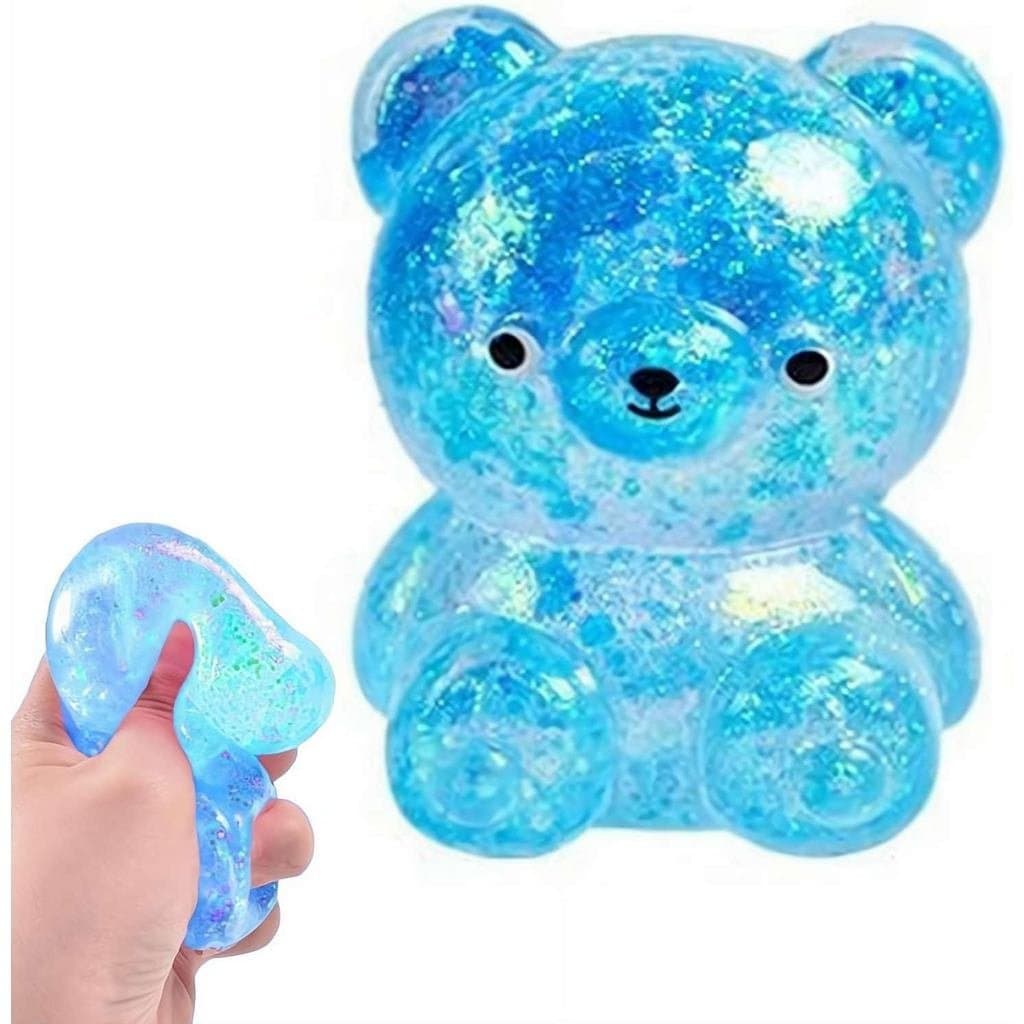 Bola Antiestresse de Urso, Brinquedos Squishies, Squishies de Maltose Recheados com Açúcar para Alívio Sensorial, Bola d