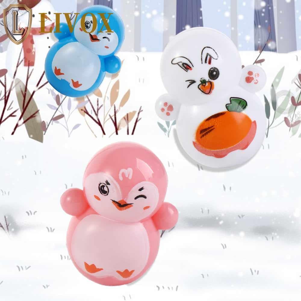 LIVOX Mini Copo Aliviar O Estresse Presentes Piadas Pinguim Gags Ornamento Do Carro Pequeno Para Crianças Boneco De Neve