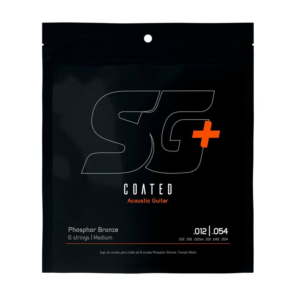 Encordoamento P/violão Fósforo Bronze Sg+ Revestido 012