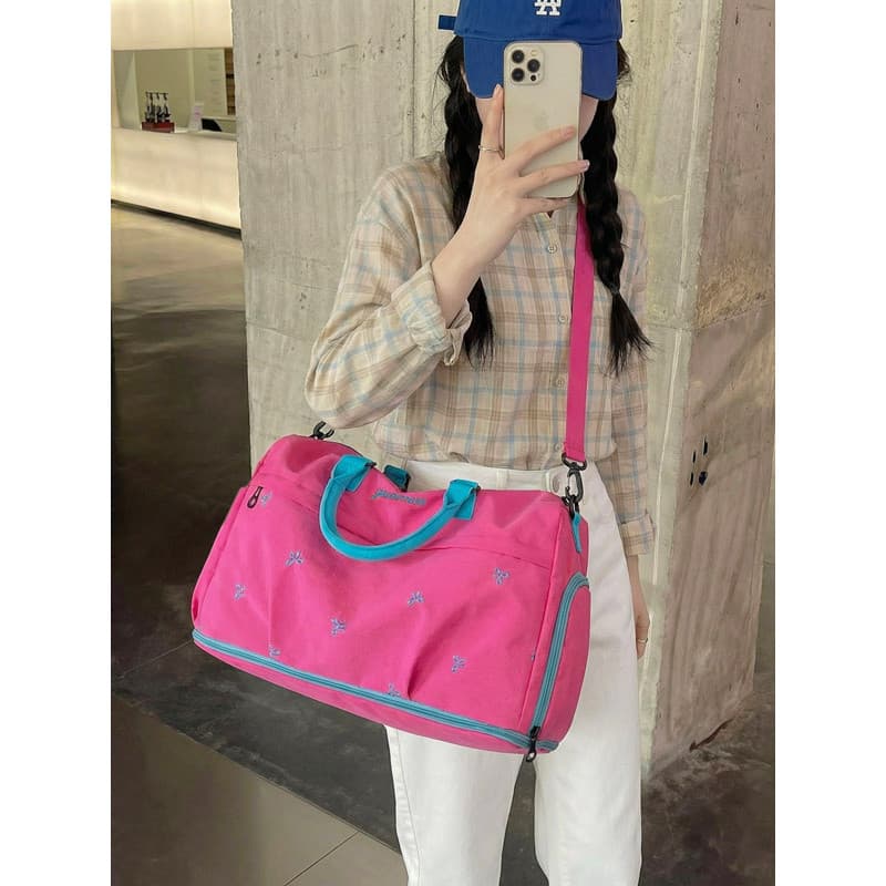 Bolsa de bagagem para roupas de grande capacidade, portátil, curta distância, bolsa de viagem para negócios, academia, l