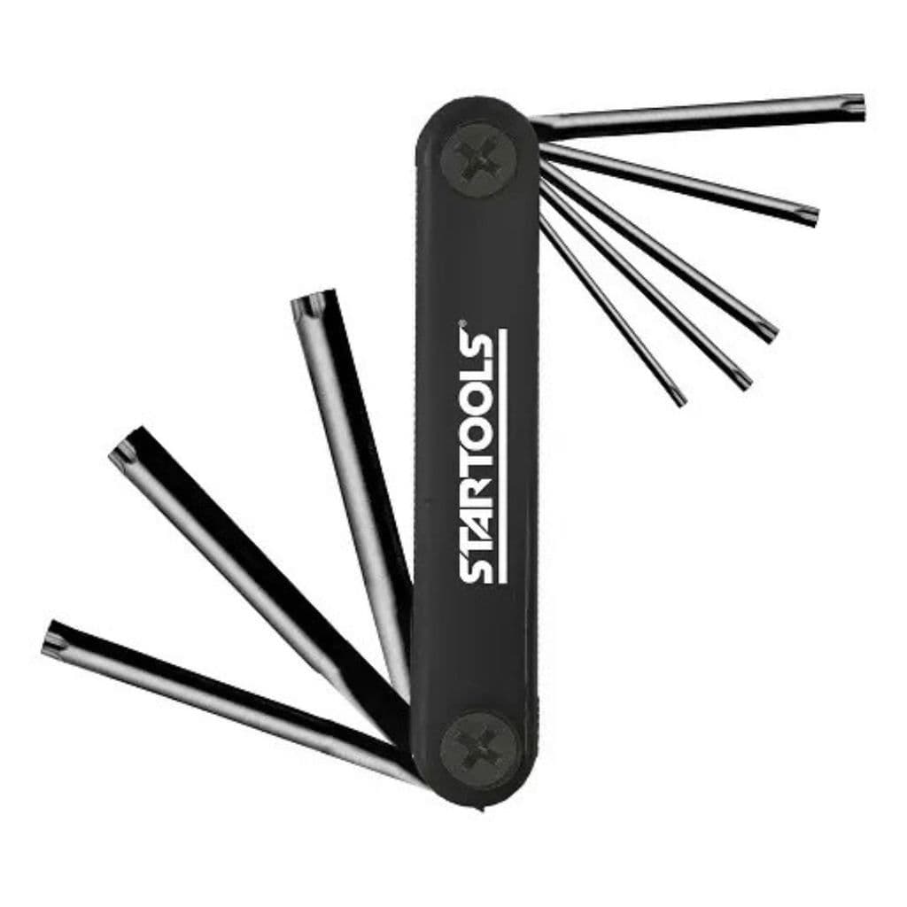 Jogo De Chaves Torx Com Furo Guia Tipo Canivete 8 Chaves