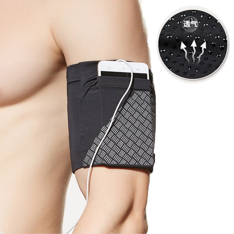 Saco de braço das mulheres dos homens esportes ao ar livre elástico saco do telefone móvel capa mão Fitness multifuncion