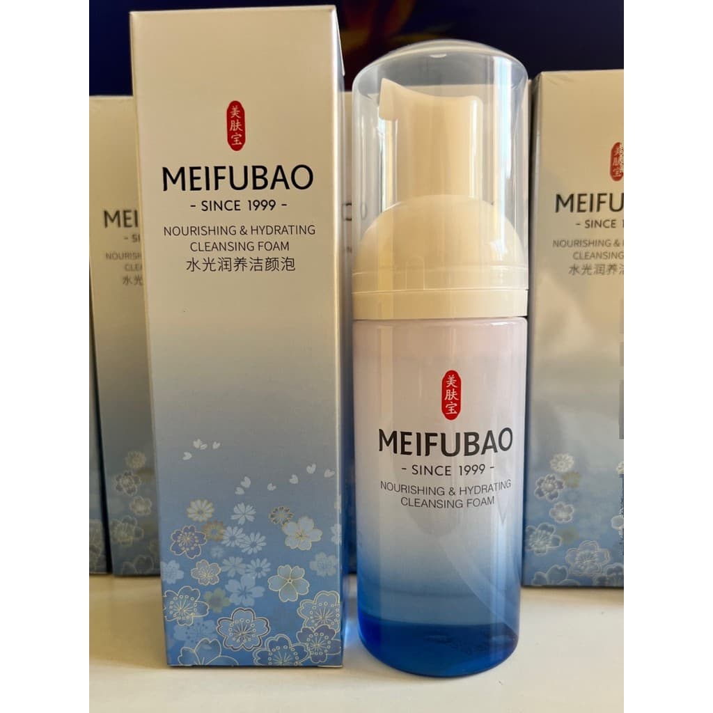 Meifubao hidratante nutritivo espuma de limpeza aminoácido espuma limpador Facial limpeza profunda poros Mousse oficial