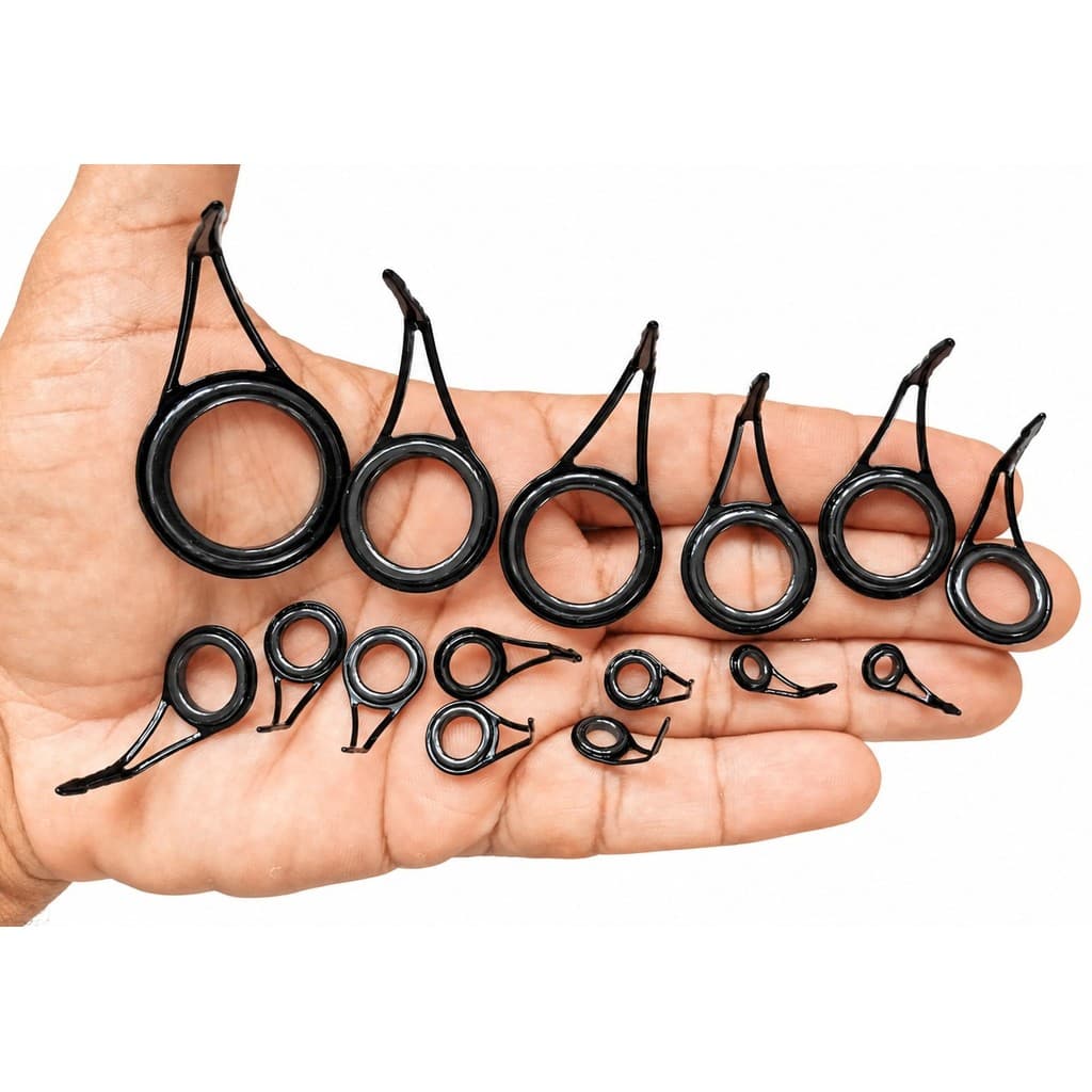 Kit 15pcs Guias Passadores de Perna Única para Reparo Vara de Pesca