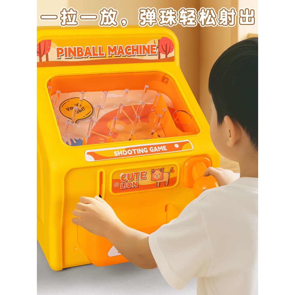 Máquina de pinball novo estilo crianças brinquedos de treinamento de mesa jogando pinball Console de jogo interação pai-