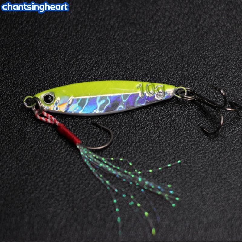 CHANT 5 Pçs Gabarito Iscas De Pesca Baixo Isca Pesos 7/10/15/20/30G Peixe Metal Jigs Água Salgada Gelo Artificial Jiggin