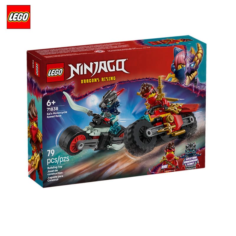 LEGO LEGO 71838 Phantom Ninja Kai's Motorcycle Speed Chase Boy montado brinquedo de partículas pequenas