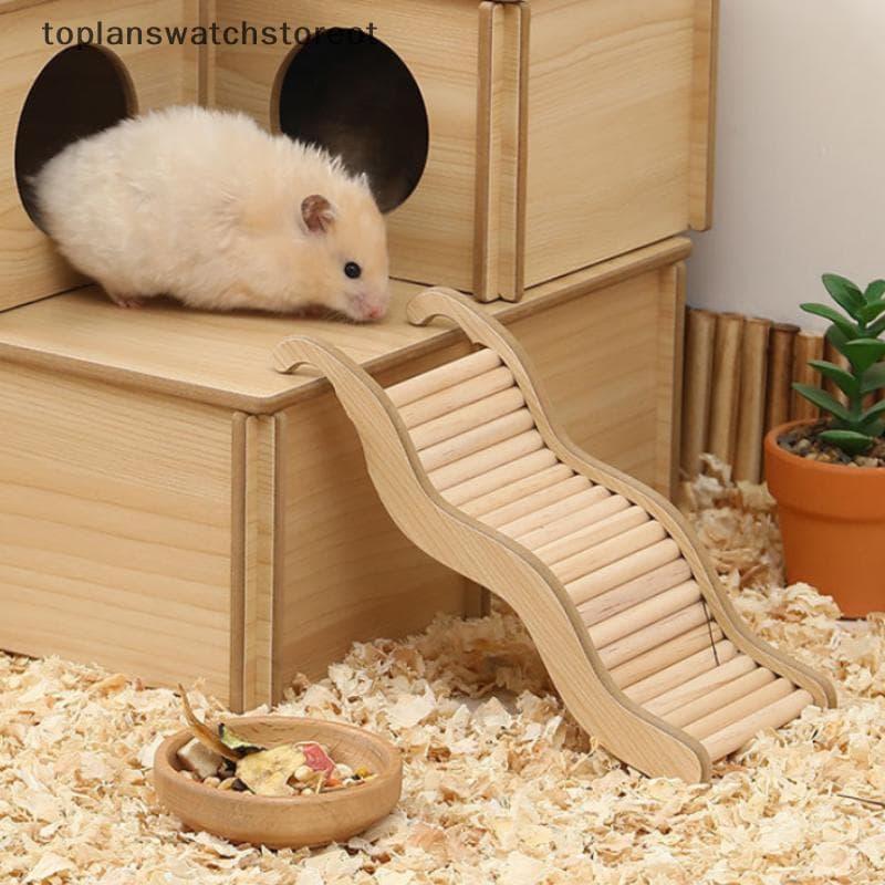 TOL Onda De Madeira Escada Hamster Pet Jogando Suprimentos Eco-Friendly Brinquedo Divertido Para Pequenos Animais BR