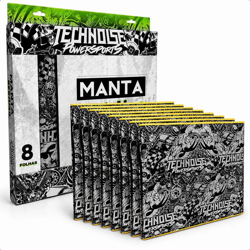 Manta Acústica Insonorizante Automotiva 8 Folhas 30,5 x 90 2,2mm Veicular Portas Mala Assoalho Teto