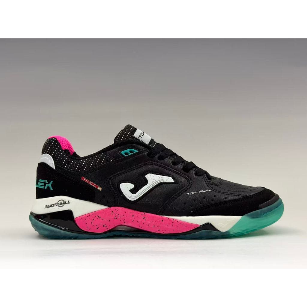 Tênis de Futsal Masculino Top Flex Rebound Plus IC para Quadra Interna Branco Preto Azul