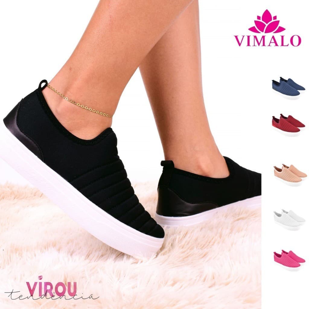 -TÊNIS SLIP ON FEMININO- SHOES 02 VIMALO