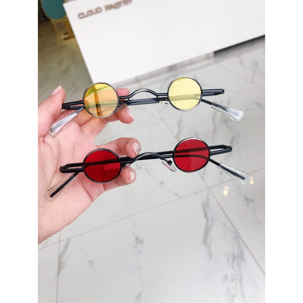 Influenciador redondo Retro óculos de sol masculino na moda olhos príncipe óculos feminino 2020 novo estilo Hip Hop disc