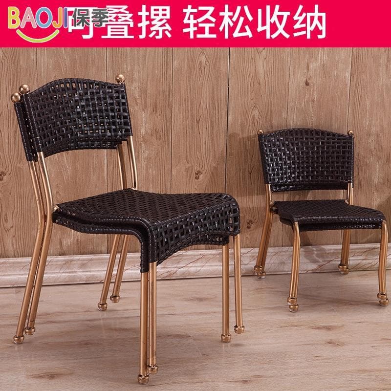 。Moda pequena cadeira de rattan fezes encosto cadeira crianças aprendendo cadeira ao ar livre plástico pequena cadeira b
