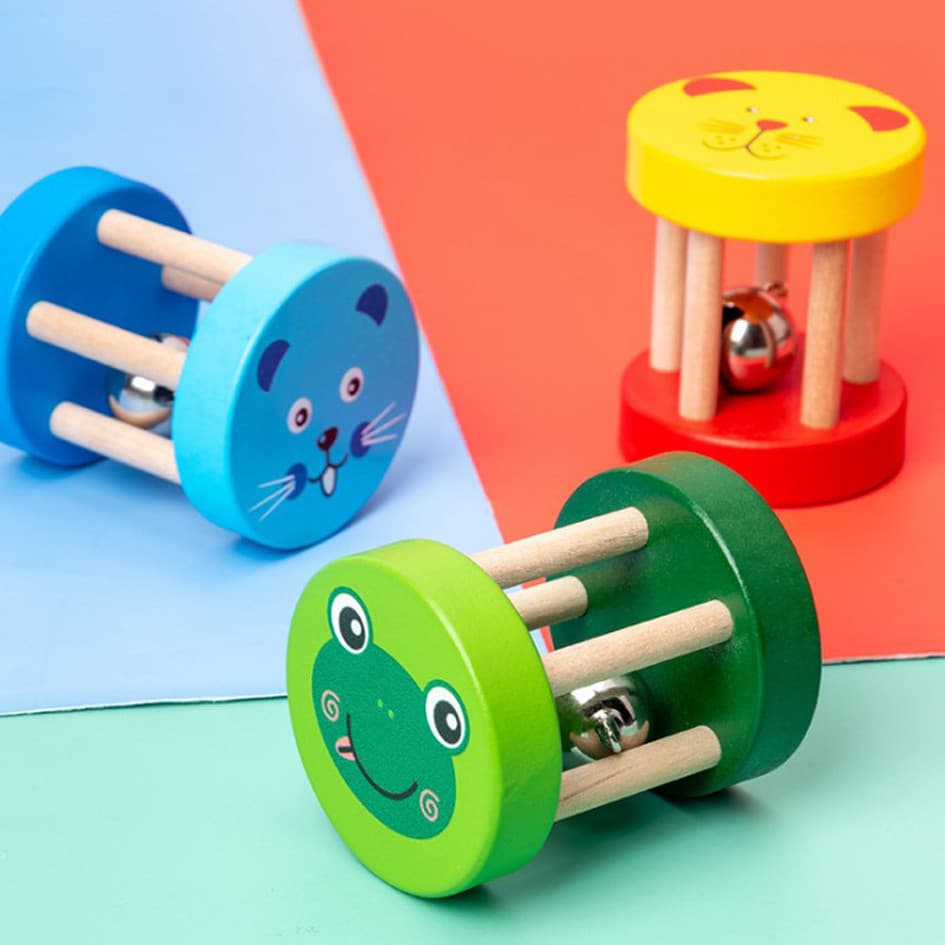 Olf gaiola sino bebê mão agarrar sino chocalho sino olf instrumento Musical infantil educação infantil conforto