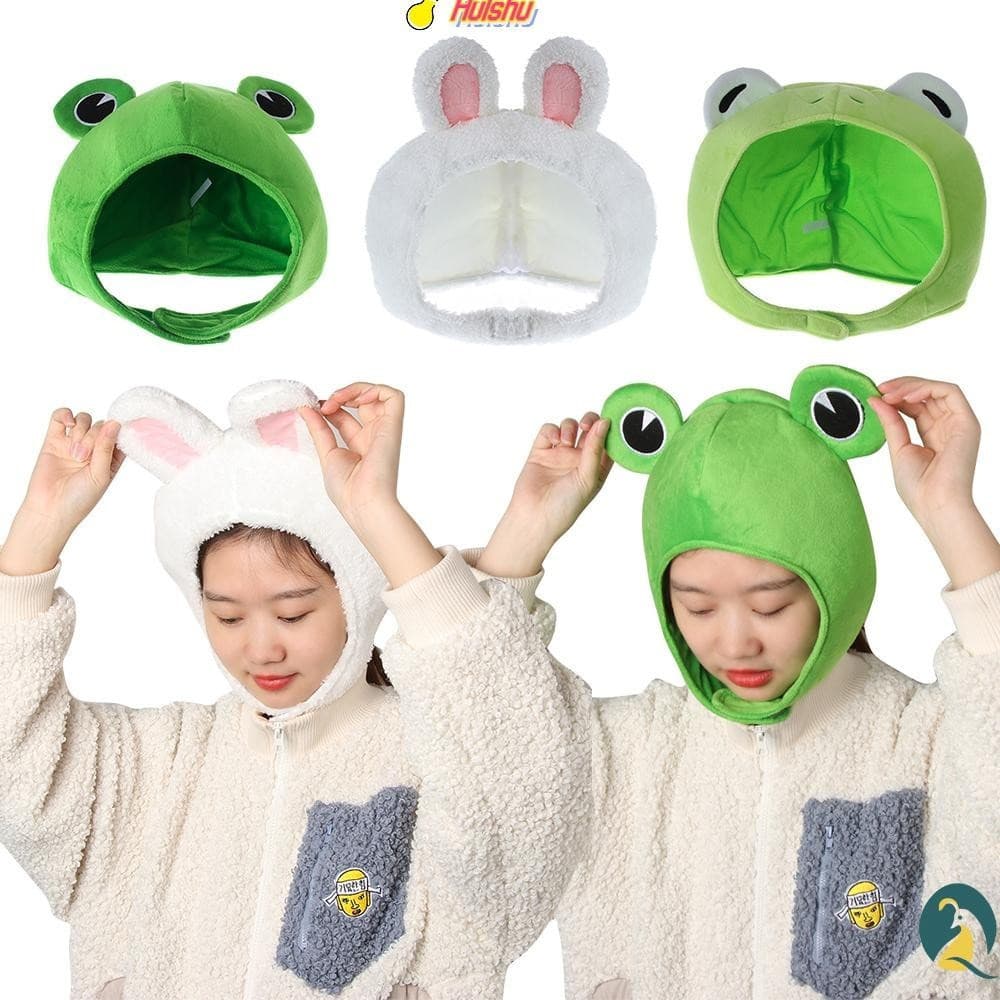Pode Grande Sapo Olhos Chapéu Feminino Gorro Bonés Cosplay Traje Inverno Outono Chapéus Bonito Mais Quente Coelho