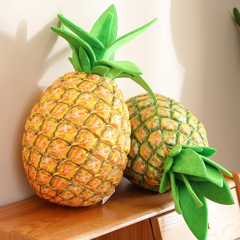 Simulação abacaxi travesseiro almofada abacaxi brinquedo de pelúcia morango frutas adereços boneca Nap travesseiro