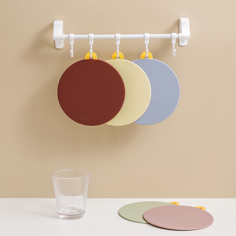 Almofada de isolamento térmico de Silicone vento pode pendurar Placemat Morandi cozinha doméstica chá Coaster resistente
