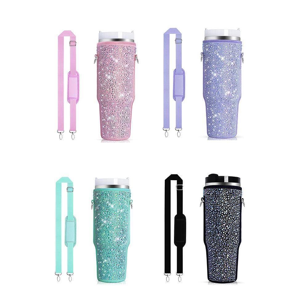 Material de mergulho anel de copo cravejado de diamante capa protetora de vidro cônico engrossado resistente ao calor 40