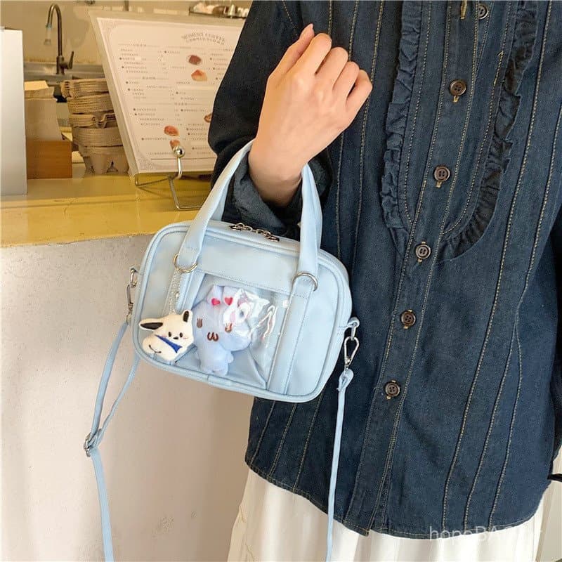 Bolsa transversal altamente estilosa para mulheres, modelo novo 2026, bolsa transparente, mini bolsa transversal fofa em