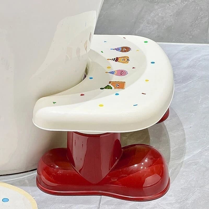Apoio para os pés do toalete ferramenta útil apoio para os pés engrossado apoio para os pés do toalete das crianças R