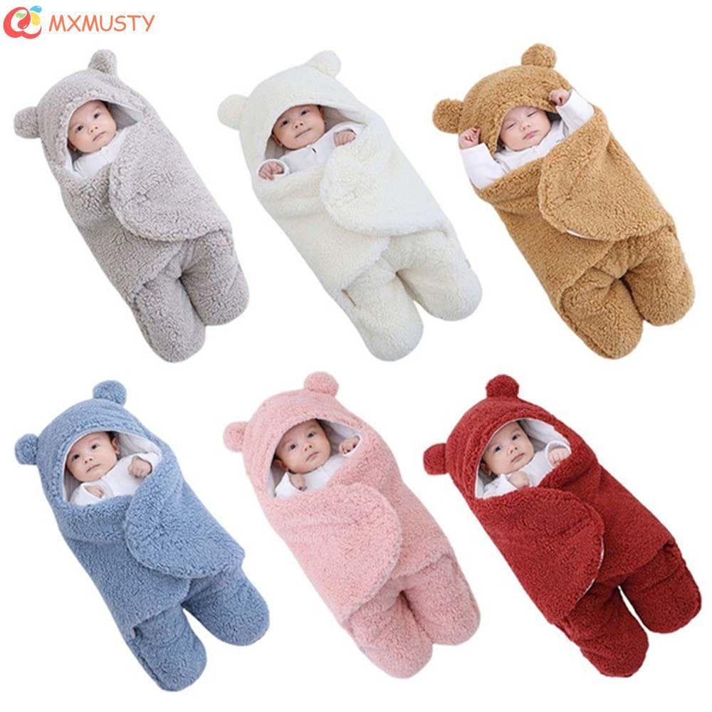 MXMUSTYZA Swaddle Para Bebê Engrossado Unissex Roupa De Cama De Algodão Flanela Saco De Dormir Recém-Nascidos