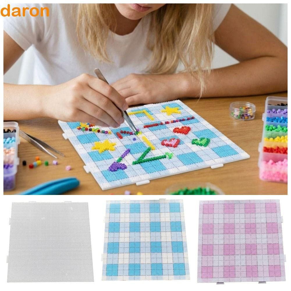 DARON Fusível Contas Pegboards , DIY 2.6mm Perler Placas , Criativo 78x78 Pinos De Derretimento