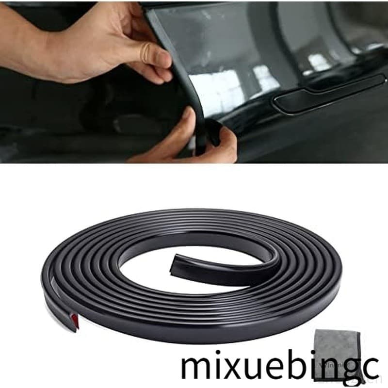 Winunite 32.8 Pés (10 M) Protetores De Borda De Porta De Carro Transparentes-PVC Autoadesivo , Formato De U , Cabe Na Ma
