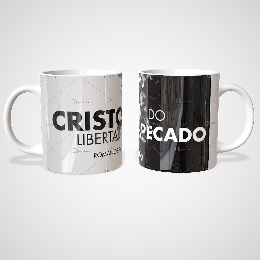 Presente Cristão caneca de Fé  CRISTO liberta