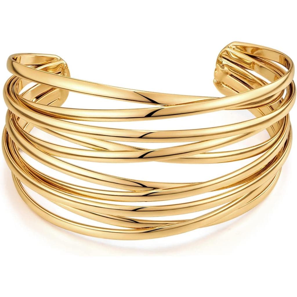 Pulseira de Ouro Torcido LILIE&WHITE para Mulheres - Pulseira do Amor, Joia Boho Moderna para Meninas