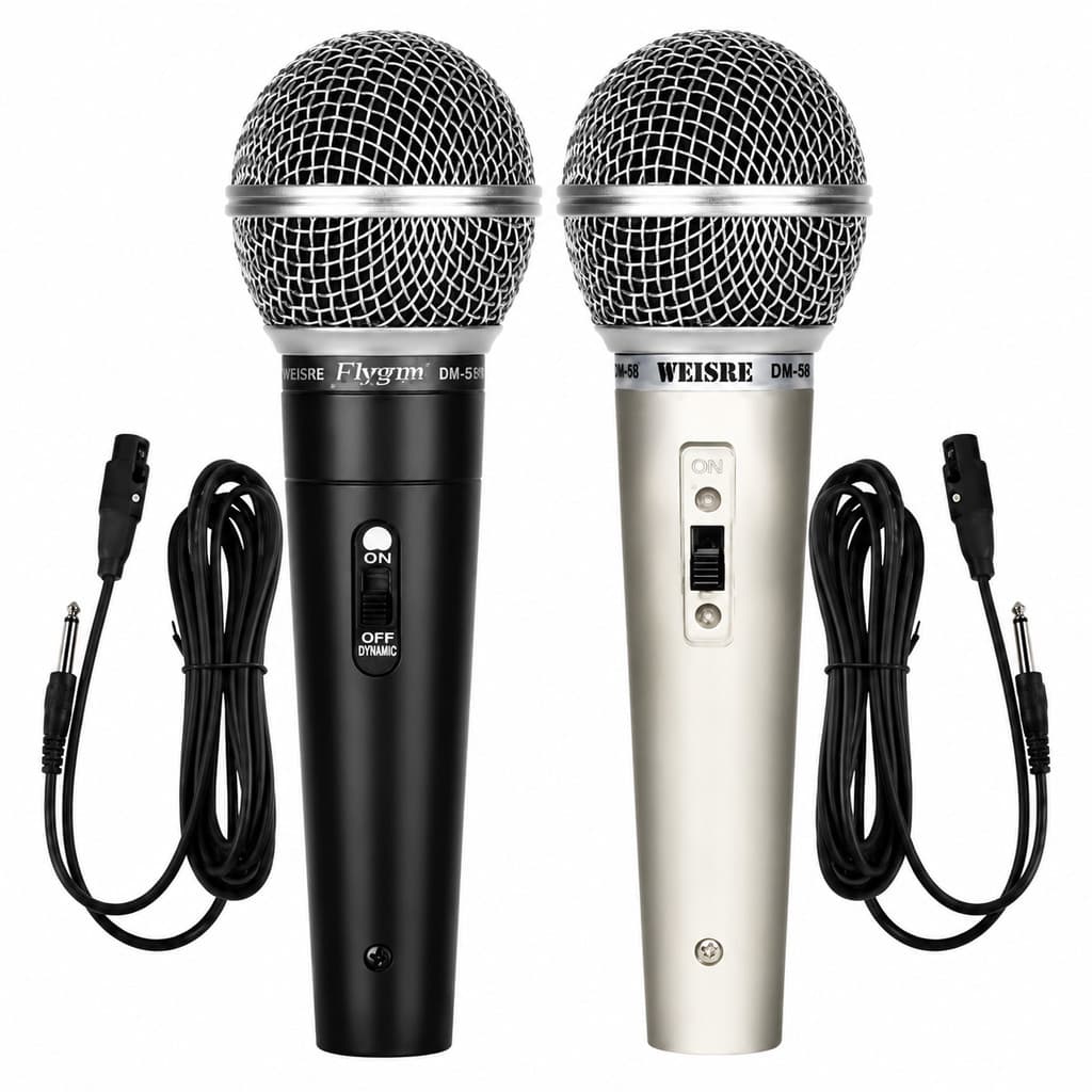 Microfones Profissional 1028 Dinâmico P10 Cor Preto/cinza