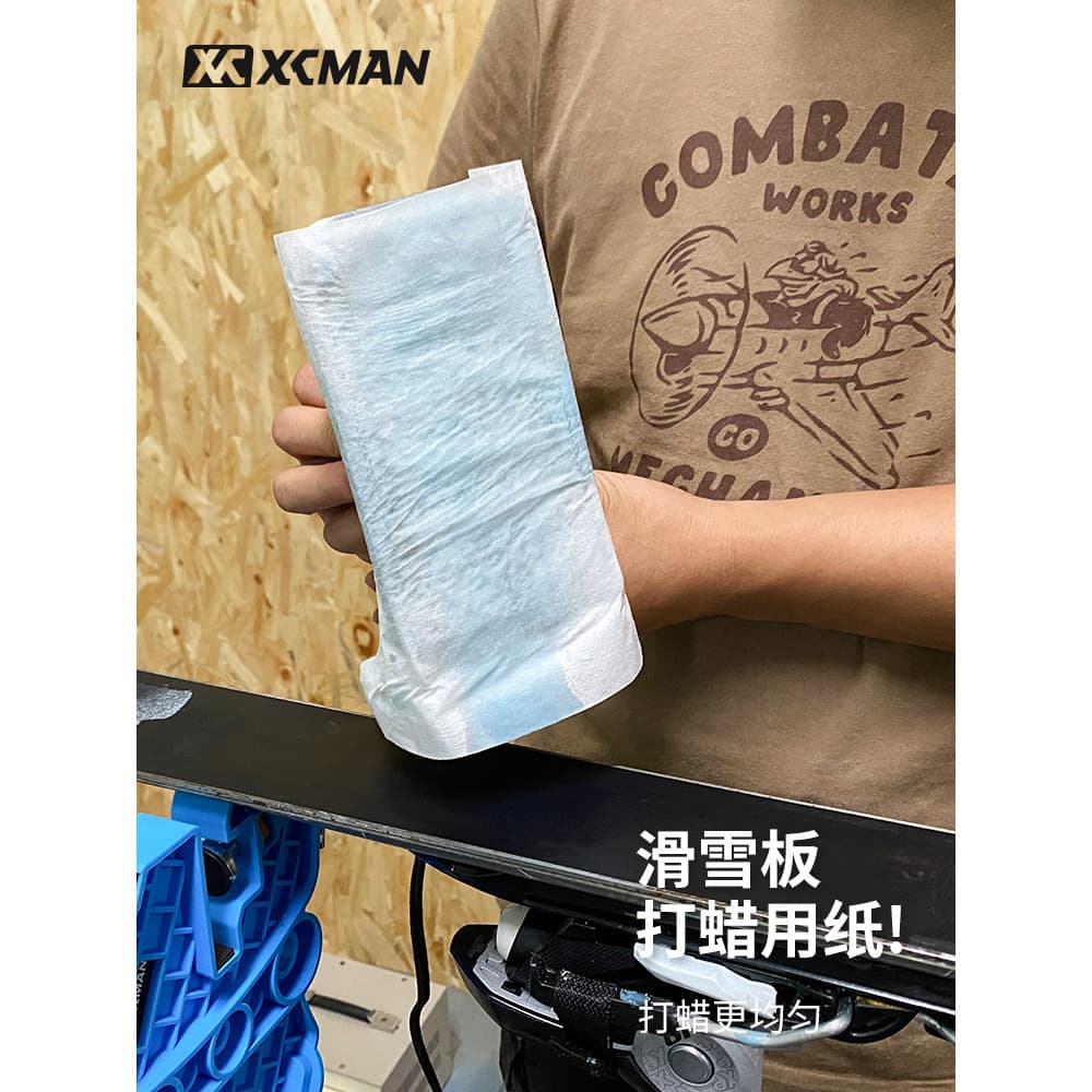 XCMAN Skiboard depilação papel de limpeza toalha de fibra de papel de depilação limpeza resistente a altas temperaturas