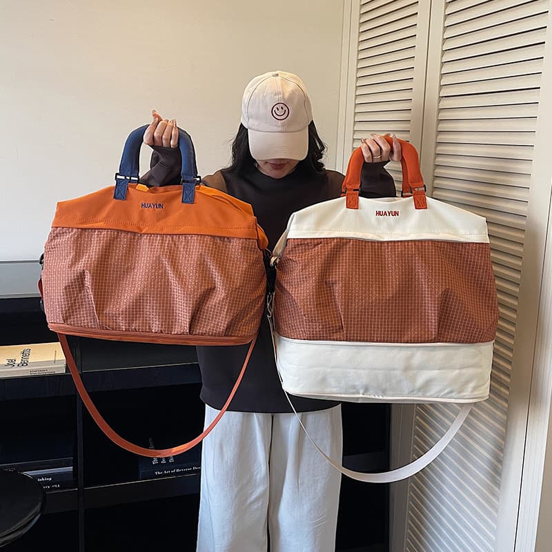Bolsa de viagem de curta distância feminina grande capacidade natação ginásio saco seco molhado separação Yoga saco estu