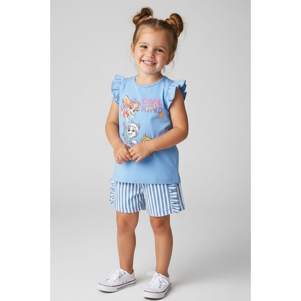 Conjunto Infantil feminino Skye Azul Patrulha Canina