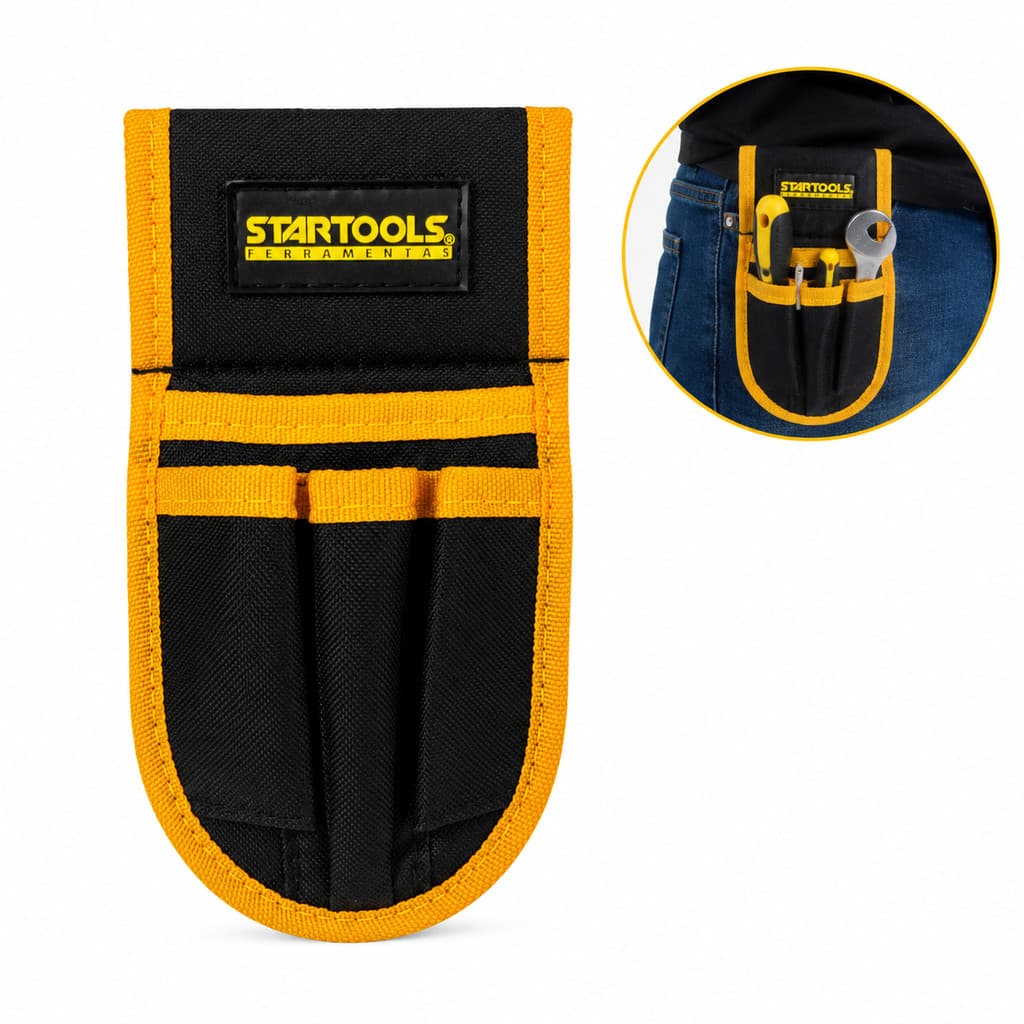 Pochete Para Ferramentas Em Lona Com 4 Bolsos