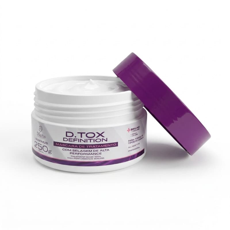 Máscara de Tratamento D.Tox Definition Maximus Dilectus 250g - Redutor de Volume Botox Capilar