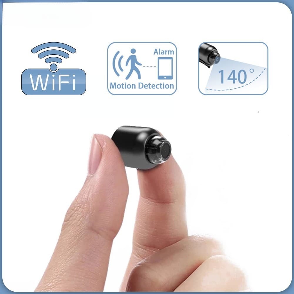 Câmera 1080P Escondida Super Mini CCTV WIFI 140 Graus Grande Angular IP Detecção De Movimento De Segurança