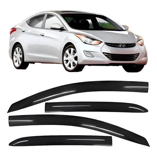 Calha De Chuva Defletor Elantra 2010 A 2012 4 Portas