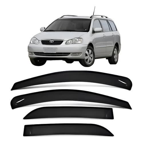 Calha De Chuva Fumê Corolla Fielder 2004 A 2008 4 Portas