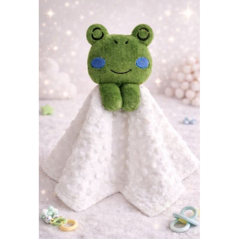 Naninha de bebê Sapinho PERSONALIZADA.  Premium para menino ou menina. Hipoalergênica maternidade chá de bebê enxoval