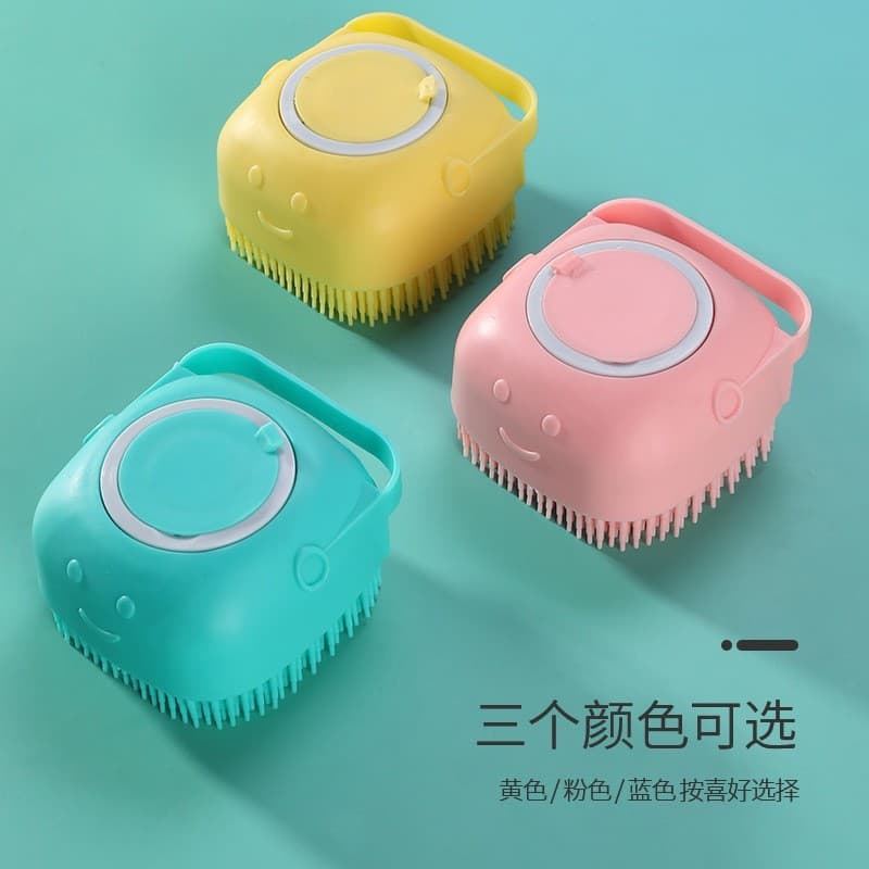 Escova de banho para cães de estimação, escova especial para banho de gatos, escova de massagem de Silicone, ferramenta