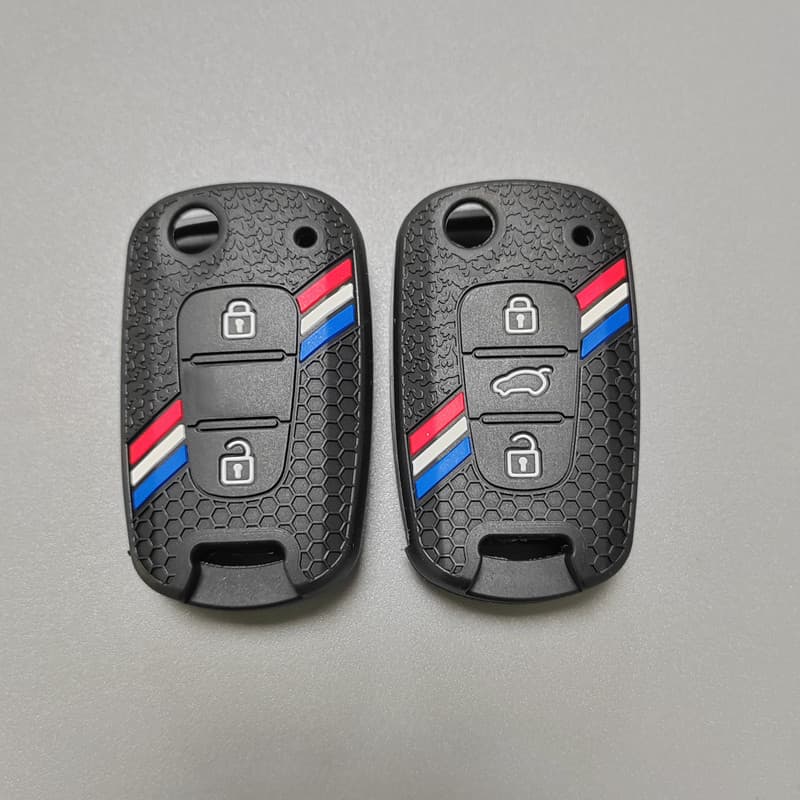Adequado para Hyundai Renai Yuedong i30 Sonata Langdong Kia K5 Smart run K2 leão run Silicone chave do carro capa saco
