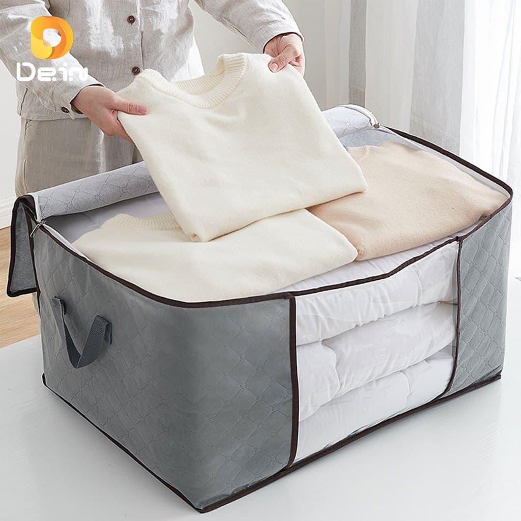 Caixa De Saco Organizador Para Cobertores , Casacos , Guarda-Roupa , Ecológico , Antipoeira , Umidade , À Prova De Inset
