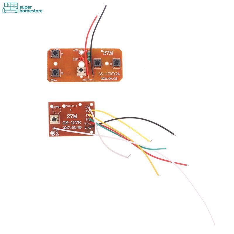 SUPER 4CH RC Controle Remoto Circuito PCB Transmissor Placa Receptora Acessórios Para Carro Com Antena Sistema De Rádio