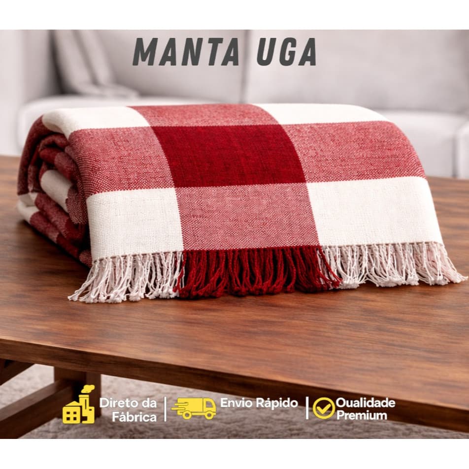 Manta Para Sofá Gigante 2,40X1,70m Luxo Grande Algodão Premium Capa Decorativa Protetora