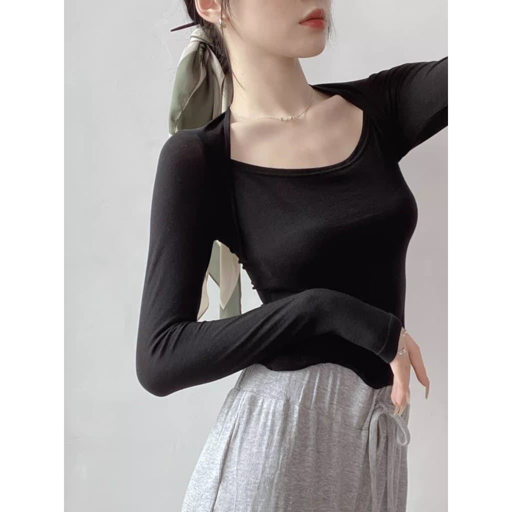 2022 primavera novo estilo fino-ajuste de manga comprida Yoga Wear feminino treinamento profissional Fitness dança espor